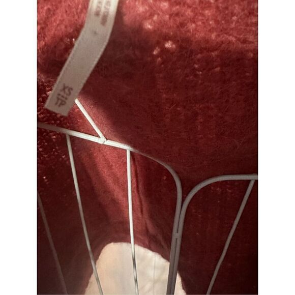 Nice Vintage Free People Red Weekend Getaway Alpaca Blend Cardigan  Women's Size - Picture 6 of 7